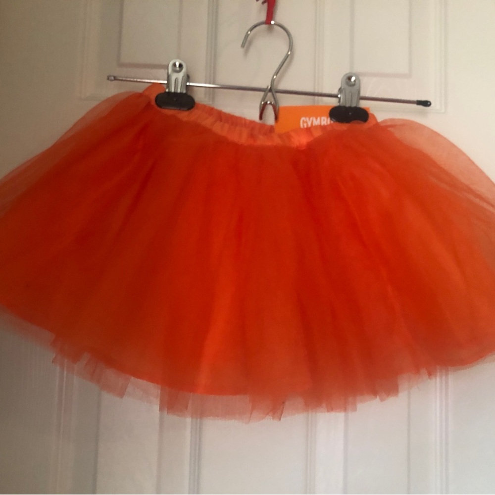 Orange Tulle Tutu Skirt